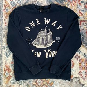 H&M Navy Blue New York Sweatshirt
